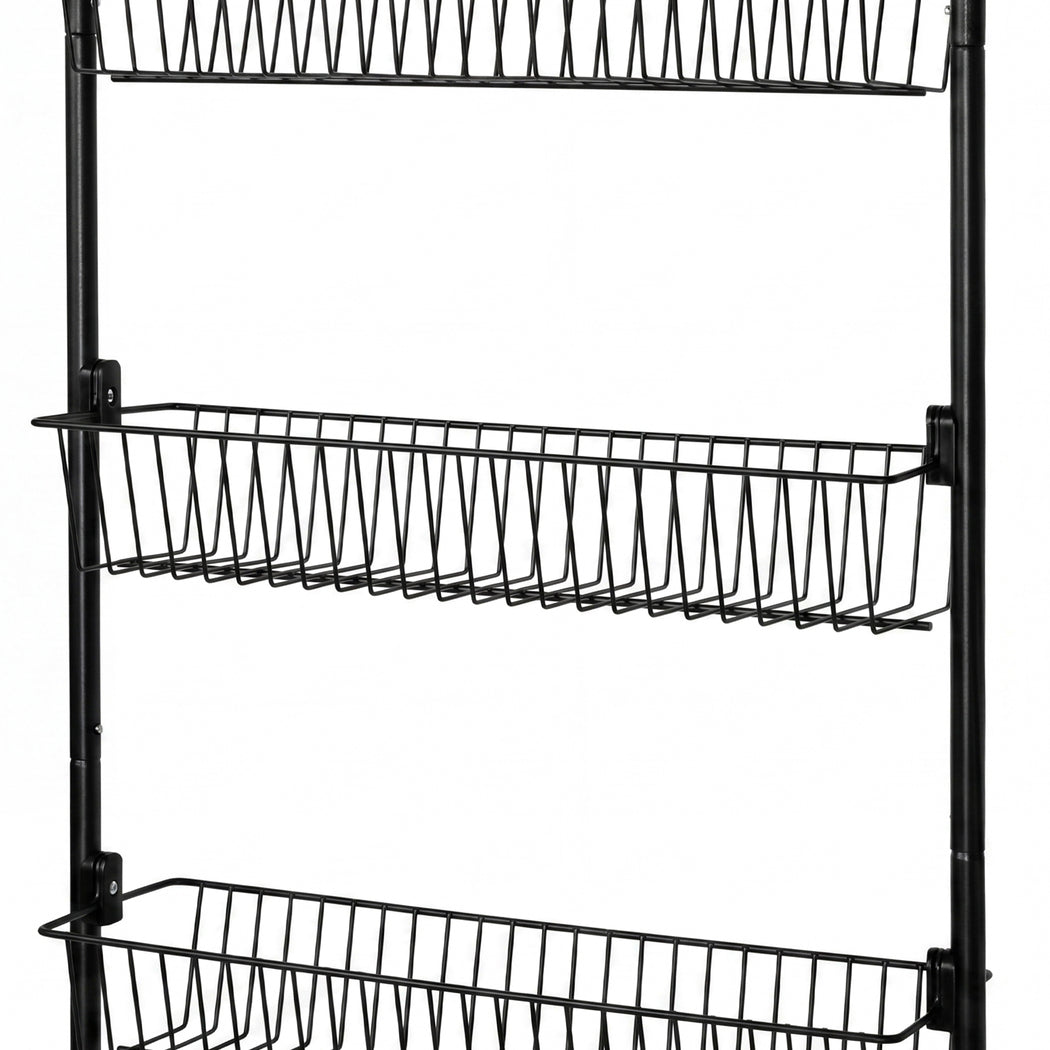 Over Door Pantry Organiser 6 Tier Metal Rack | Simpledeals
