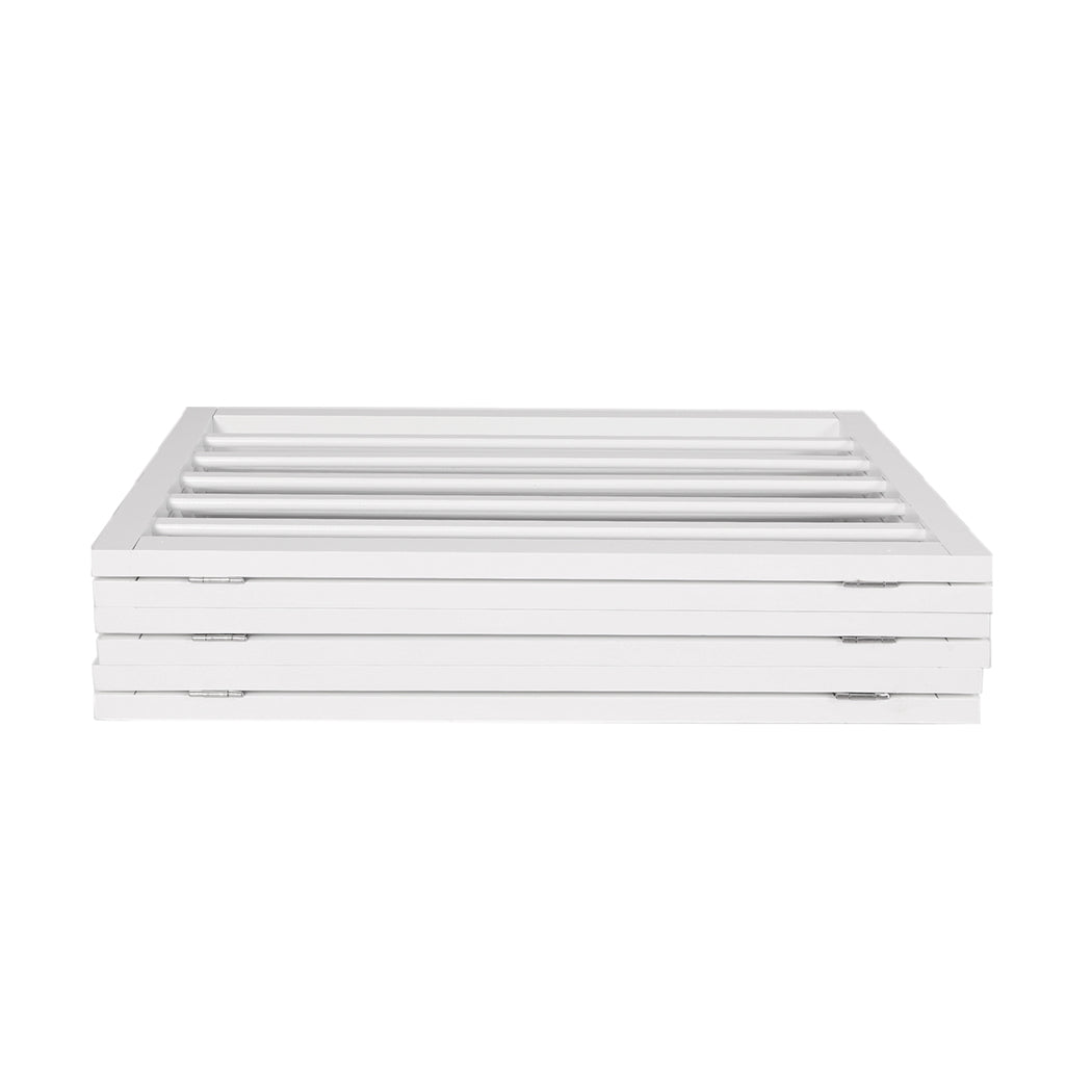 Wooden Pet Gate Dog Fence Safety White 100 Pack