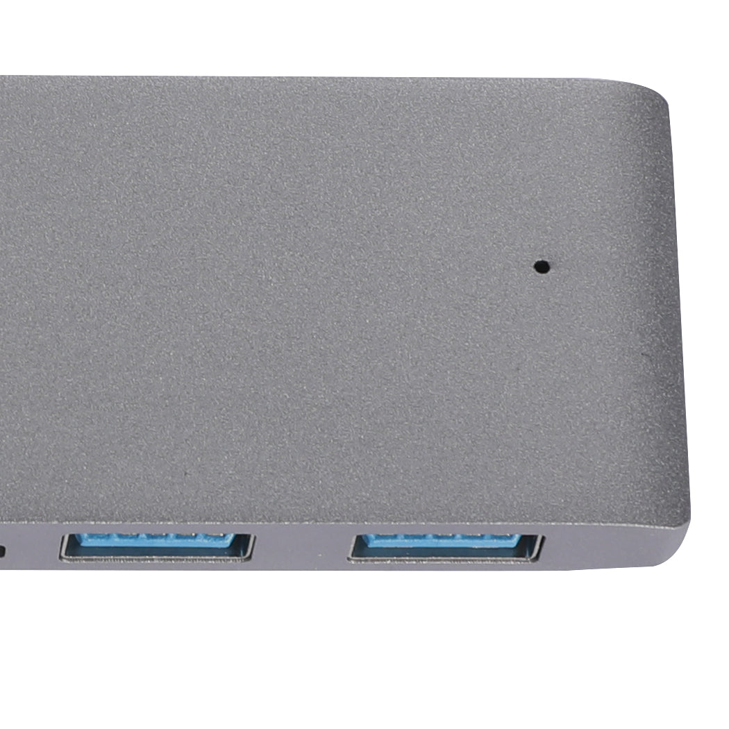 USB 3.0 Type-C HUB 6 Port Powered Adapter Grey | Cables & Adapters