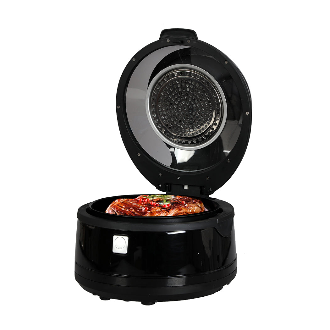 Functional 12L Air Fryer Convection Oven Black Colour  Soft Cushion