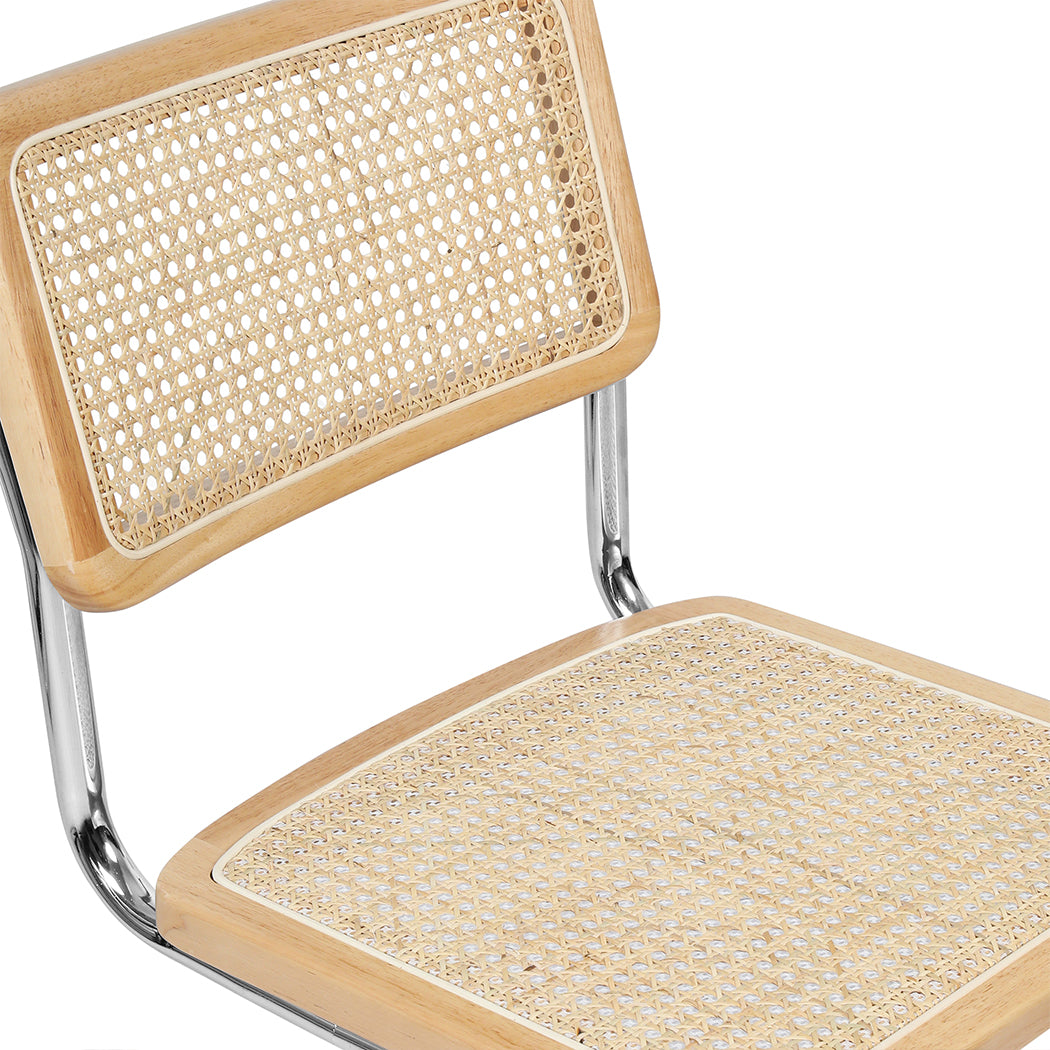 Compact 6x Rattan Chair Dining Chairs  Sleek Modern Look Classic