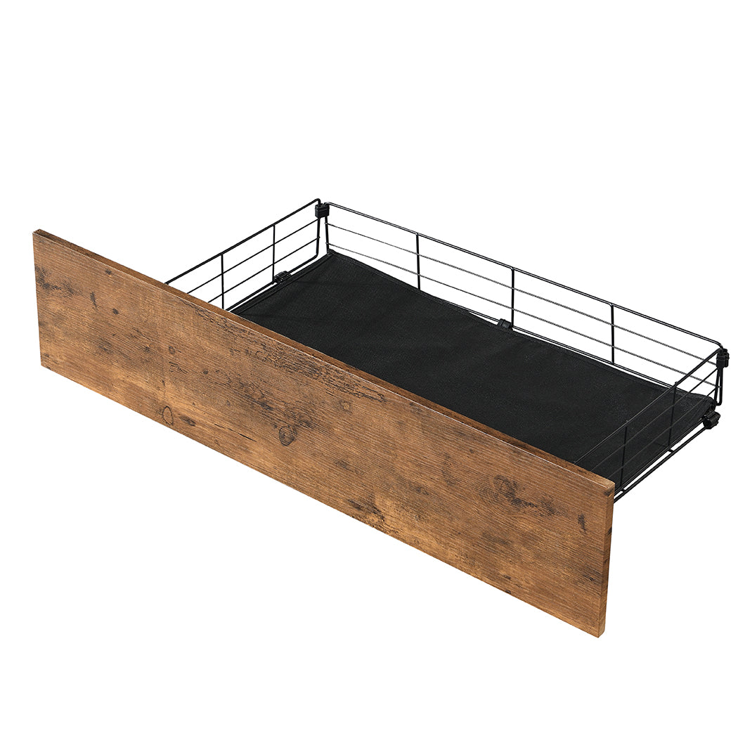 Queen Bed Frame With RGB LED And 4 Storage Drawers USB Charging | id13&14