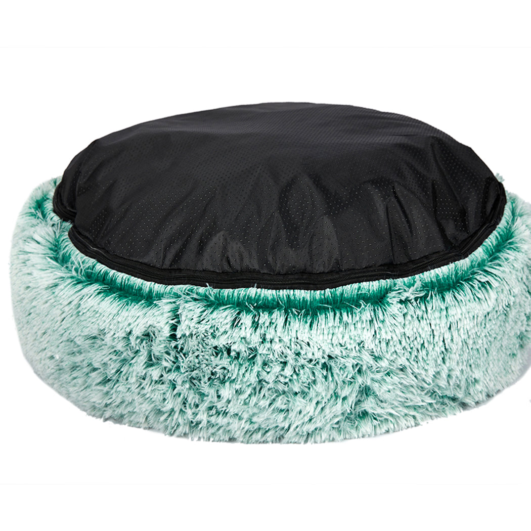 Pet Bed Cat Dog Donut Nest Calming XL Teal X-Large