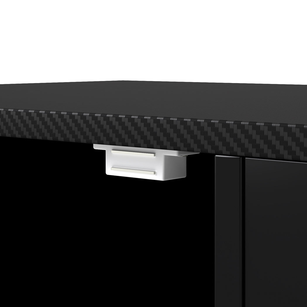 TV Stand Black Storage 145x35x52.5cm