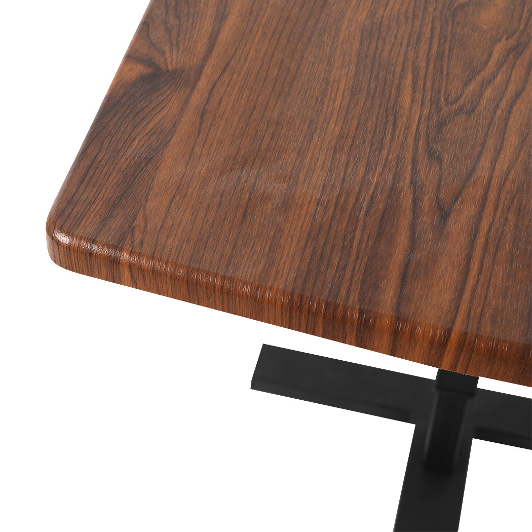 Modern Mobile Standing Desk Foldable Brown Fold  Durable Frame, Brown colour