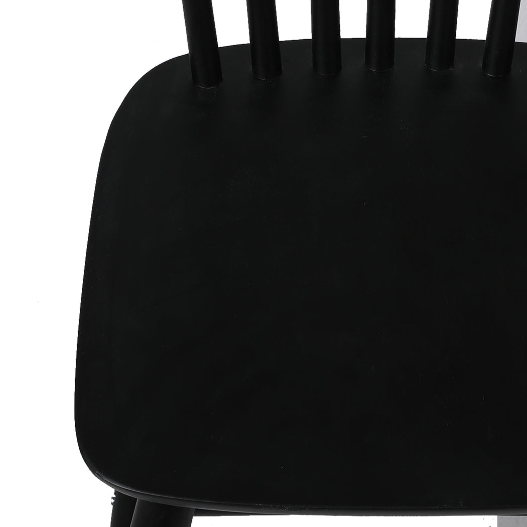 Minimalist 8x Dining Chairs Kitchen Winsor Black  Premium Quality