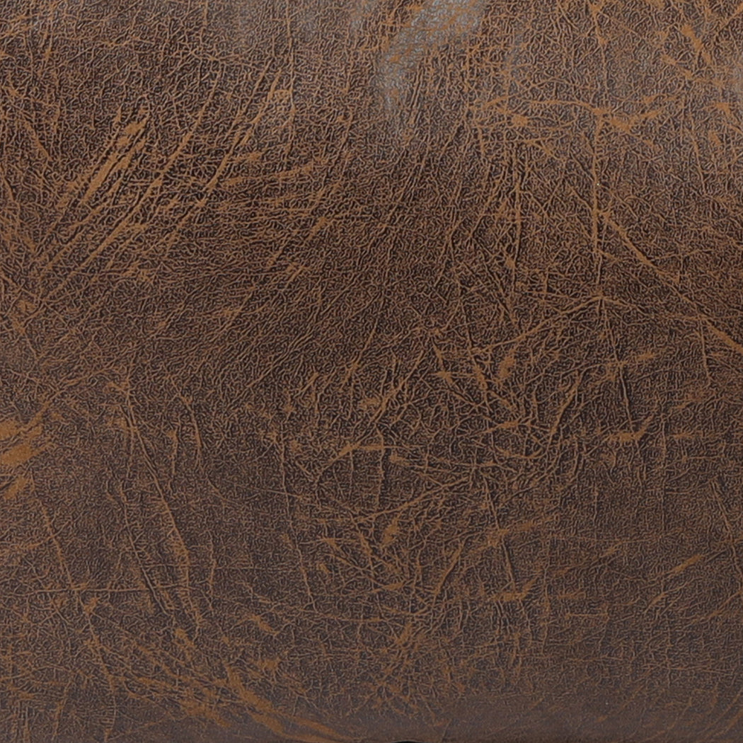 Portable Pu Leather Chair - Brown 90x80x75cm