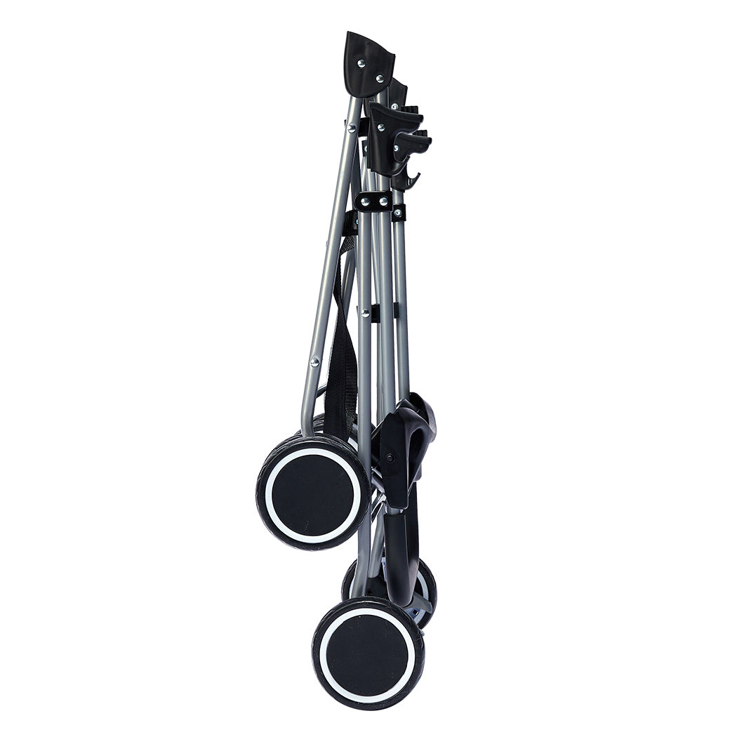 Large Pet Stroller Dog Cat Carrier Black