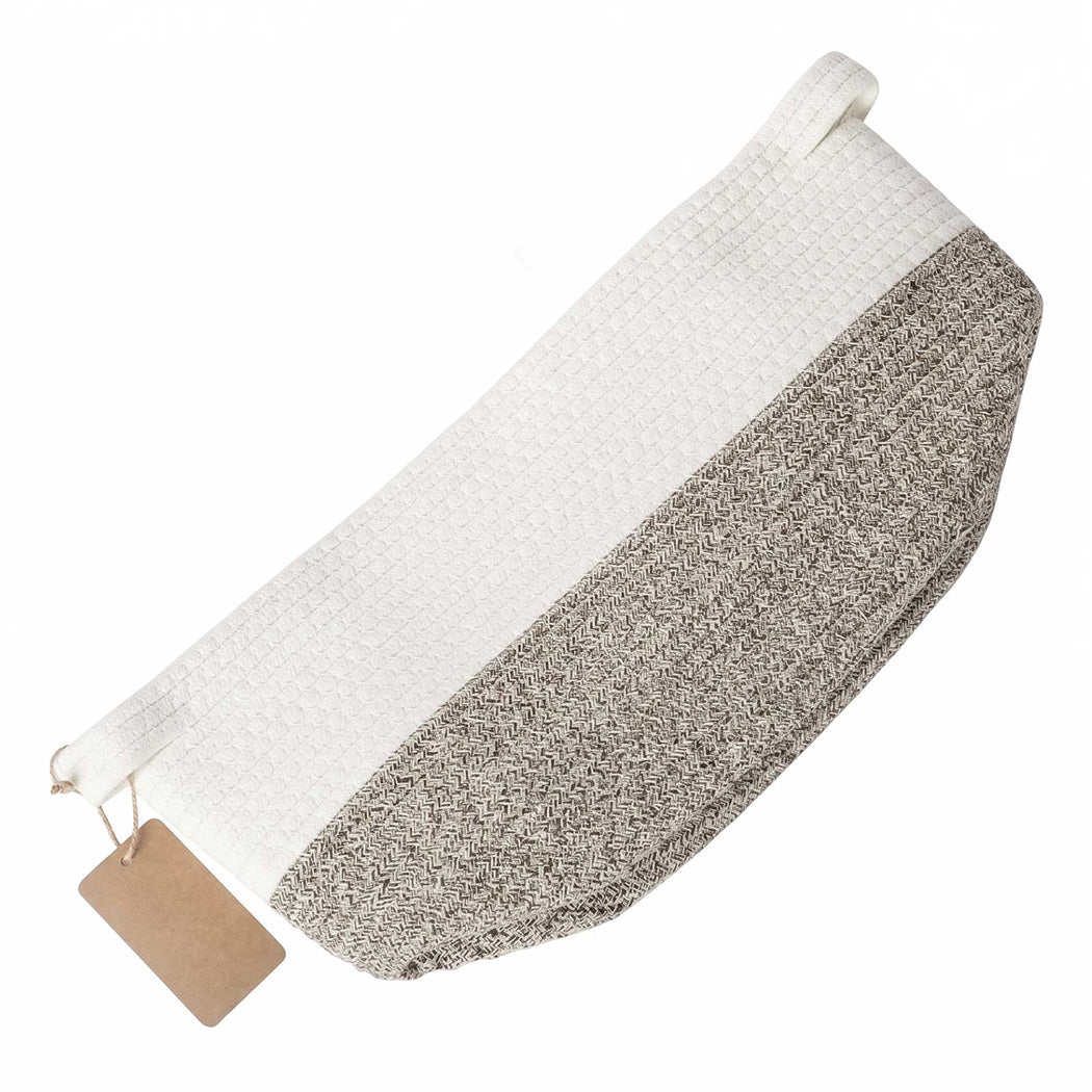 Foldable Cotton Brown - White 33x25.5x23cm