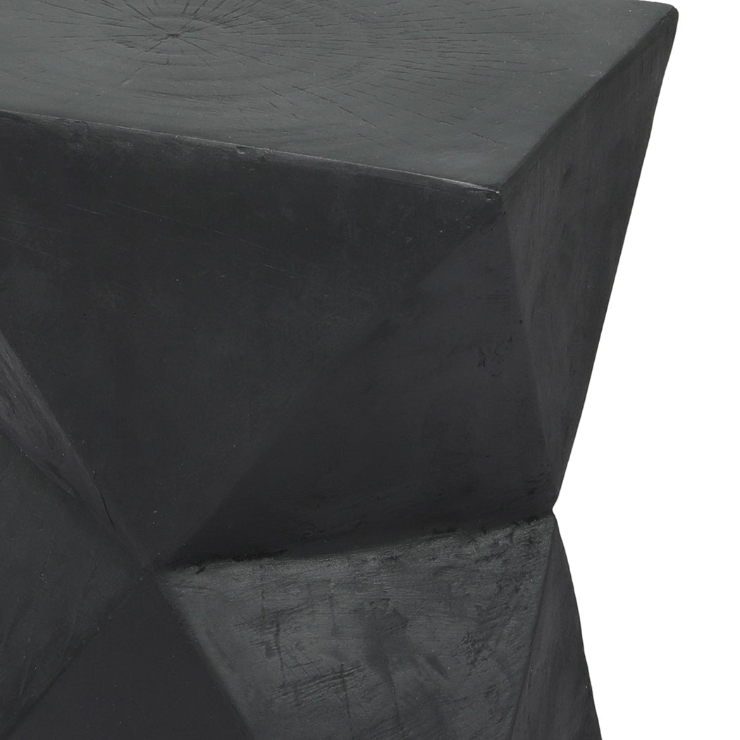 Terrazzo Side Table Black 31x31x45cm