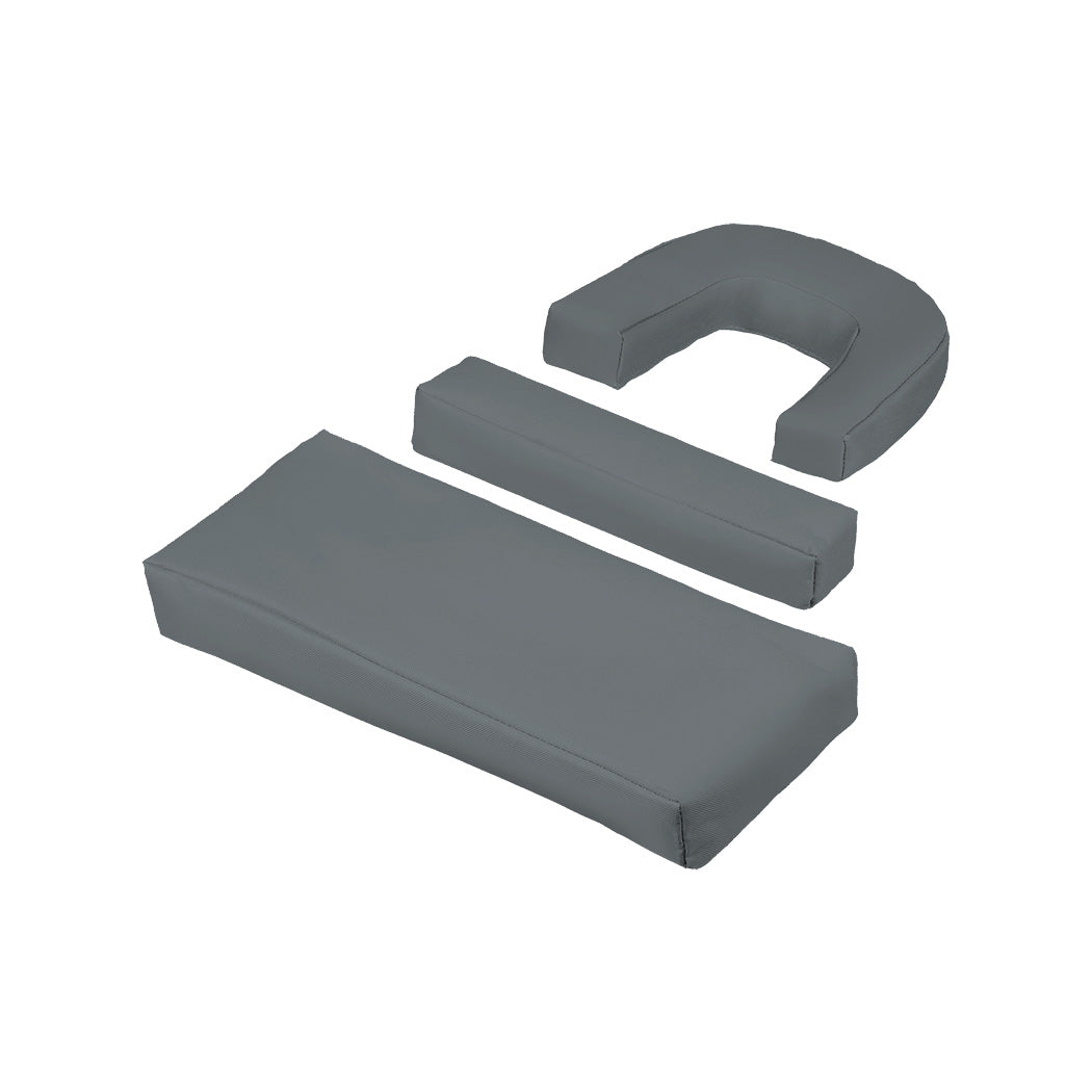 Foldable Beach Lounge Chair Grey 22x0.8cm
