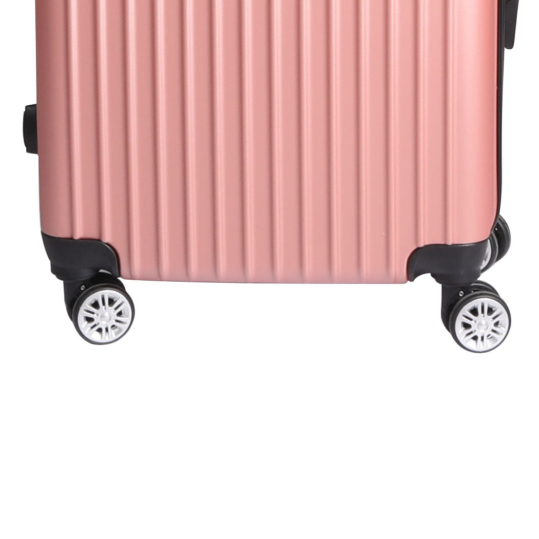 24 Luggage Suitcase Rose Gold 39x23x63cm