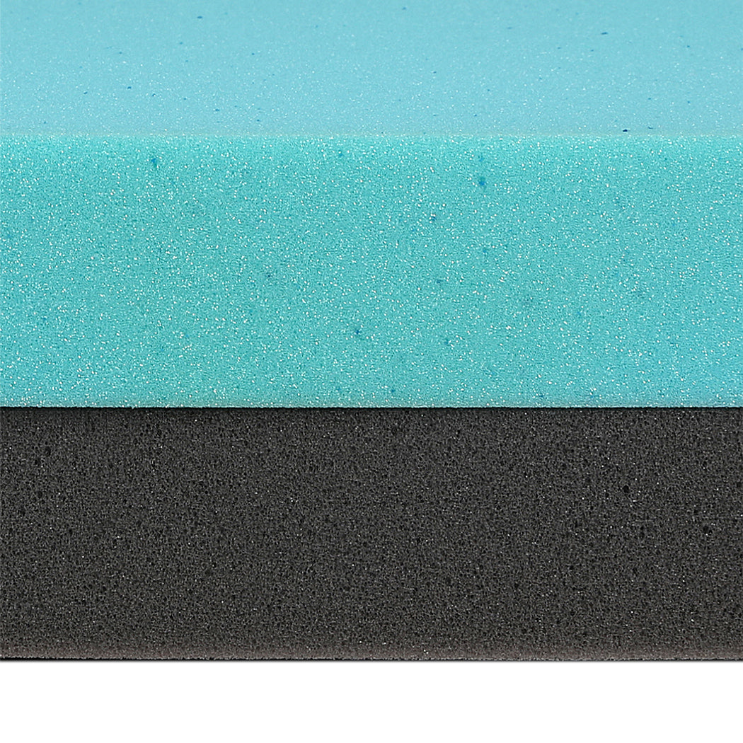 Memory Foam Mattress Topper Dual Layer 190x91x10cm