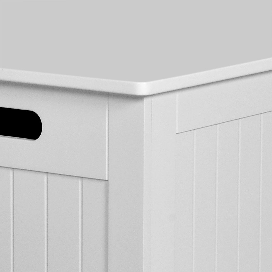 Kids Toy Box Storage Chest Cabinet White