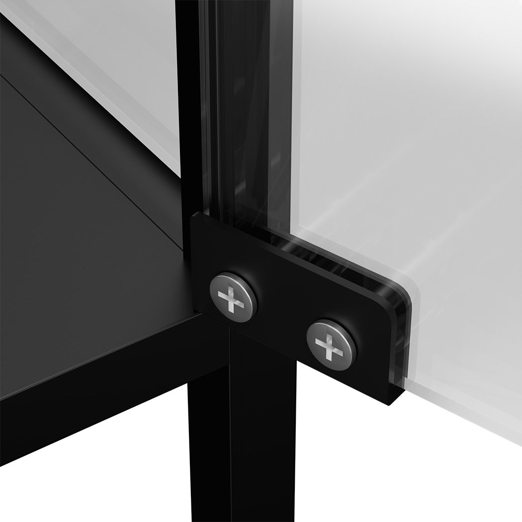 Premium Glass Display Cabinet Steel 4 Tier 160cm  Space-Saving Design
