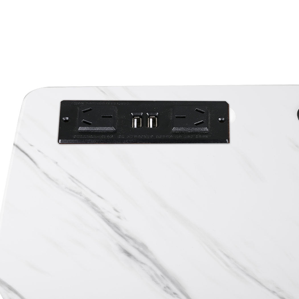 Premium Standing Desk Height Adjustable White  Sleek Modern Look, White colour
