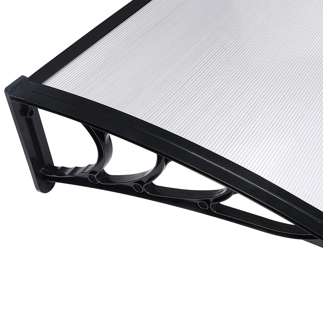 Window Door Awning Outdoor 1M X 2.4M Transparent 1x2.4M