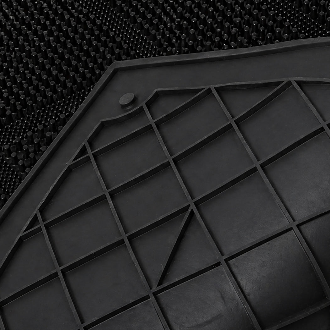 Front Door Mat Non Slip Black 90x43x1.3cm
