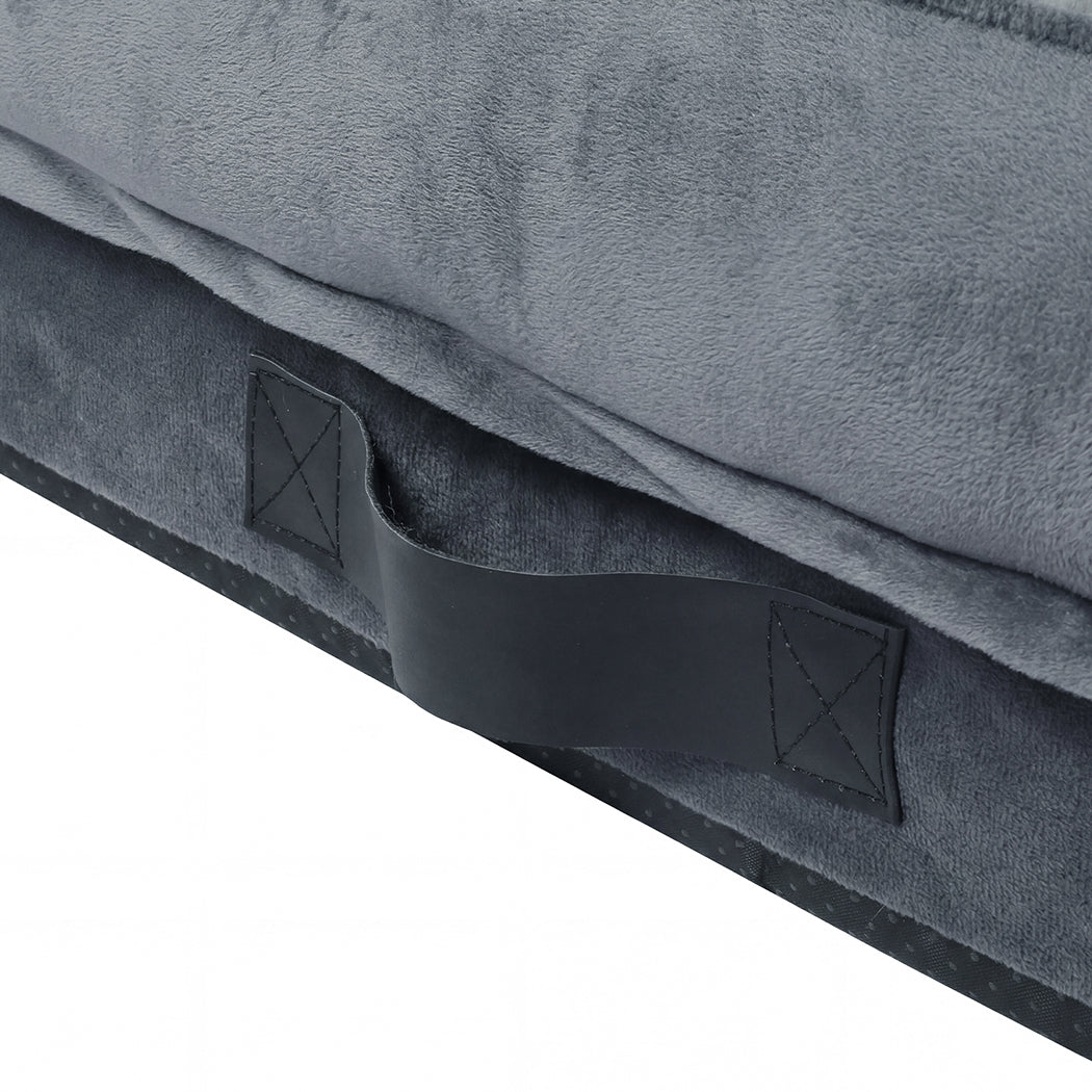 Large Orthopedic Dog Bed Grey 90x60x18cm