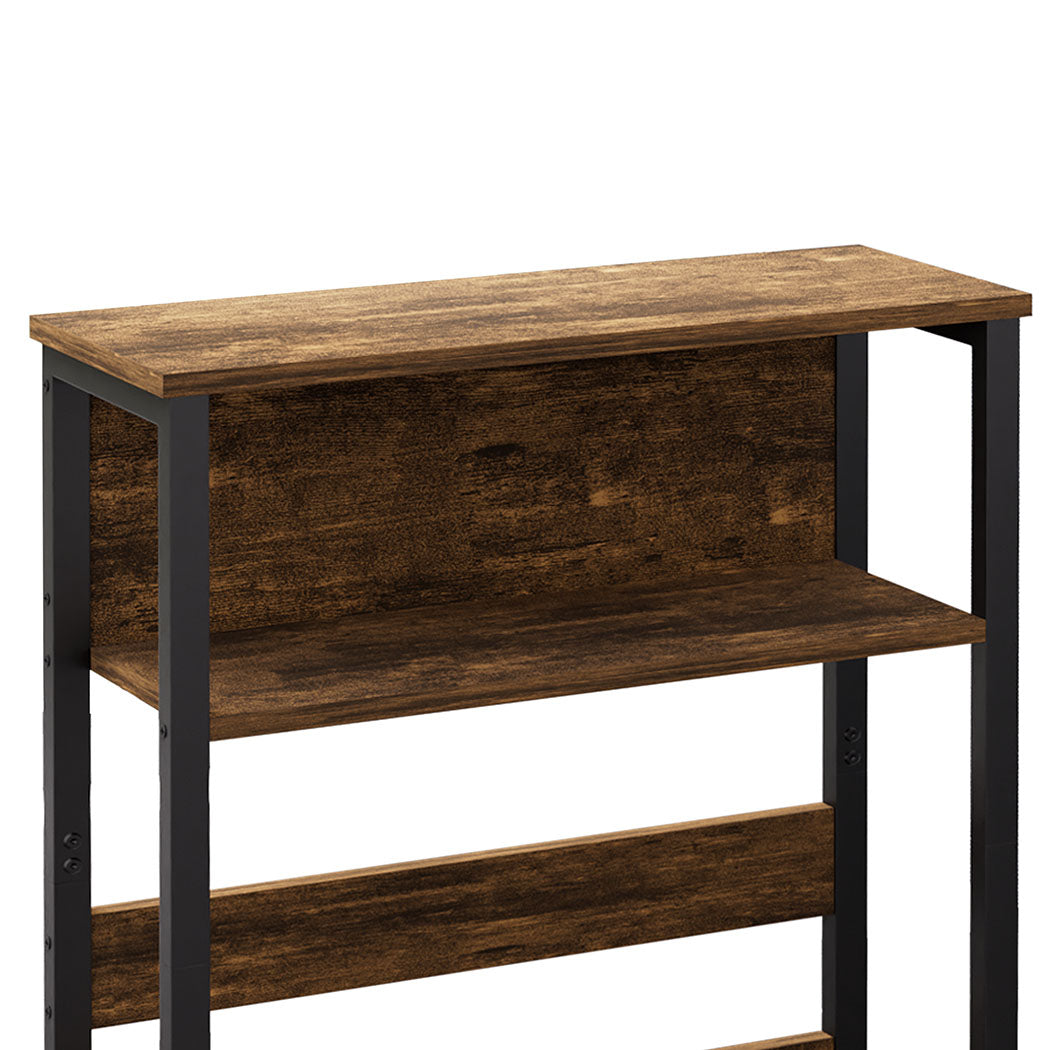 3 Tier Metal Coffee Table Black 19x47x61cm