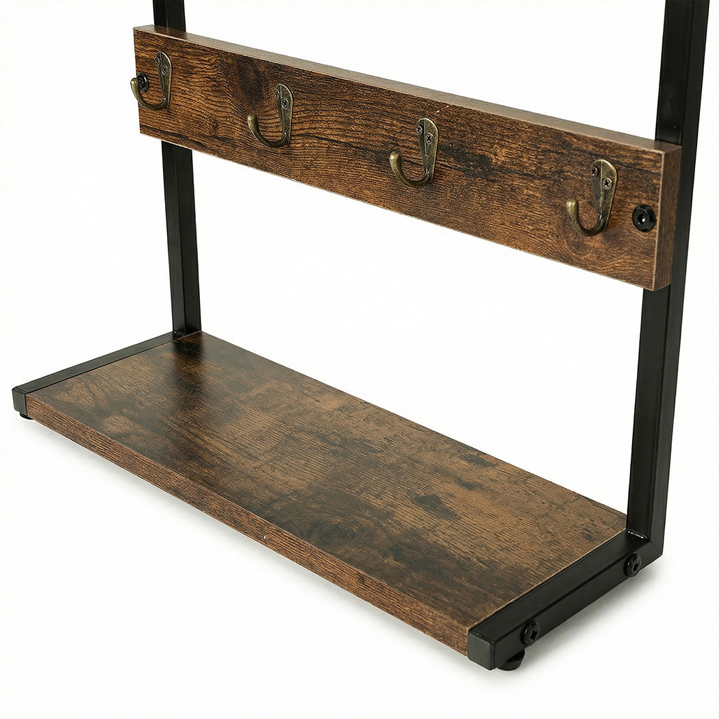 Mug Holder Stand Industrial 2 Tier 8 Hooks | Simpledeals