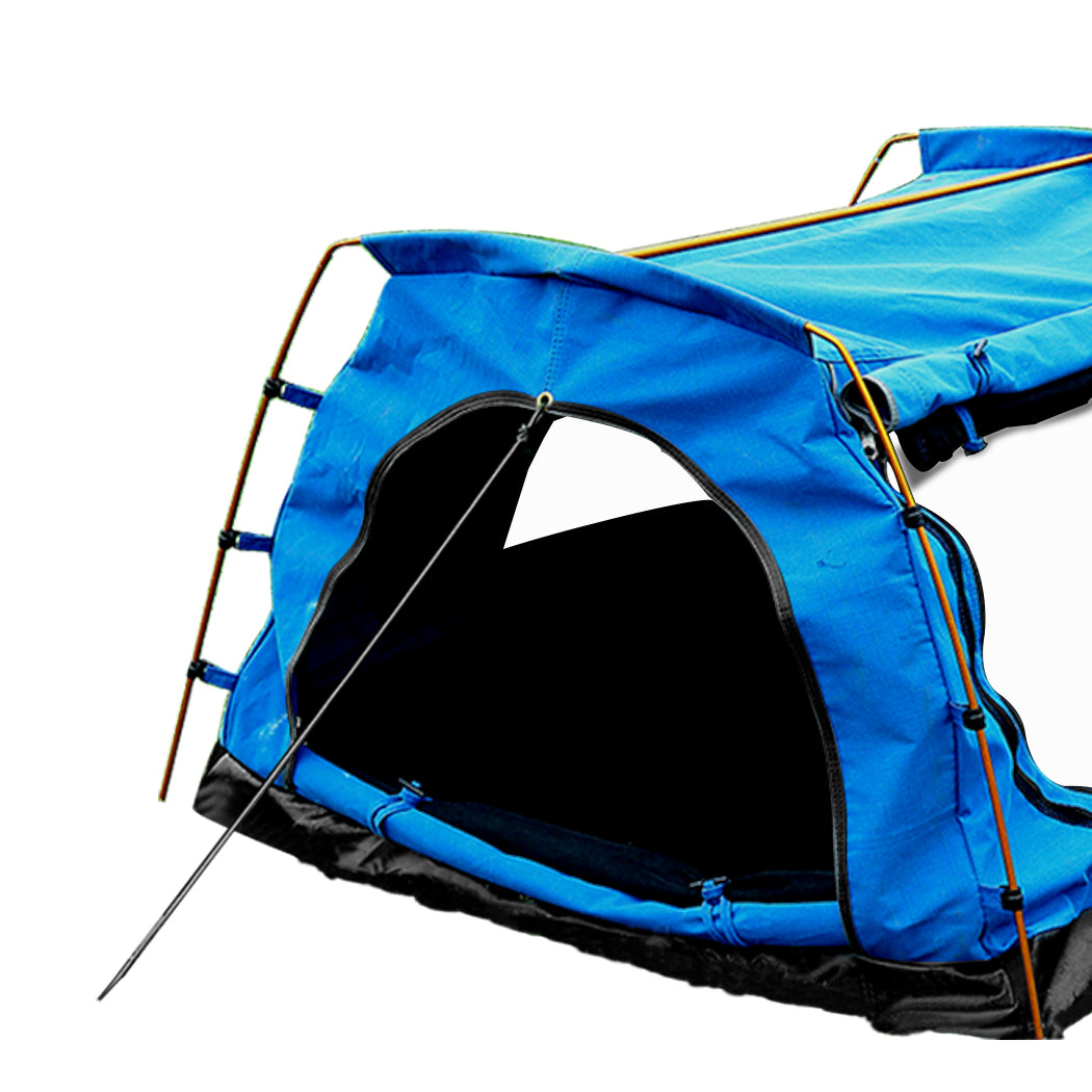 King Single Swag Camping Swags Blue