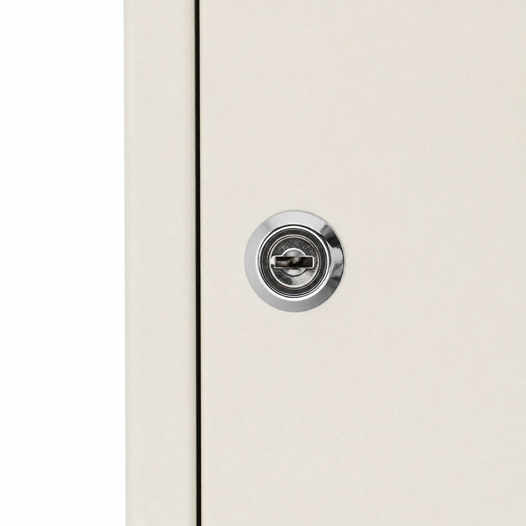 Key Safe Cabinet 42 Key White 35x27x8cm