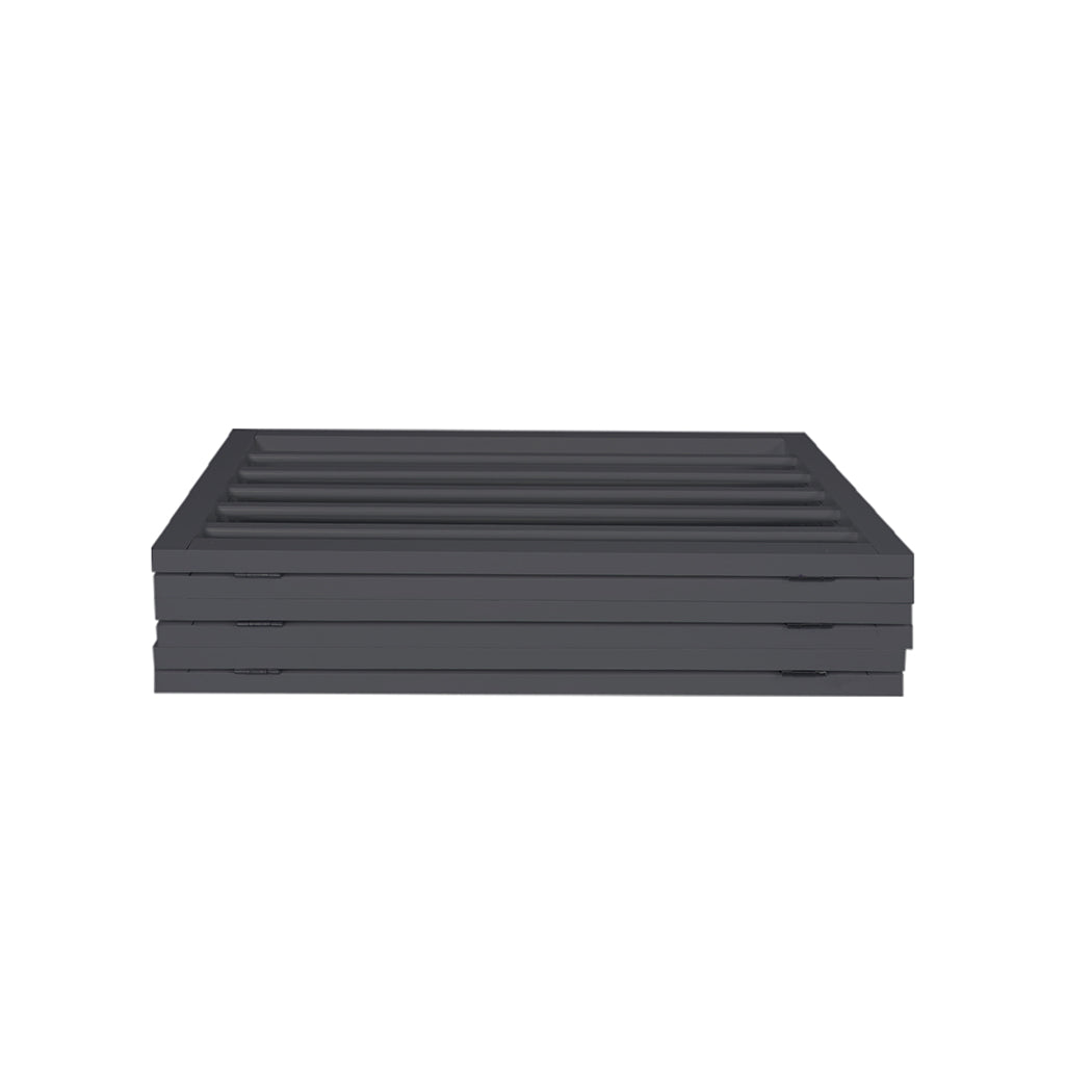 Wooden Pet Gate Dog Safety Fence Grey 100-Pack Adjustable Barrier