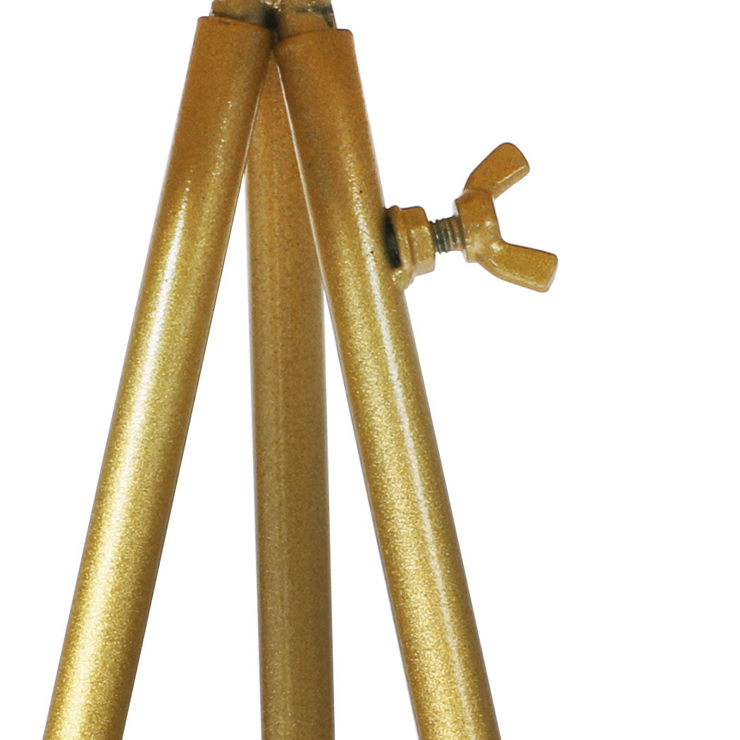 Plant Stand 2 Tiers Outdoor Indoor Gold Medium