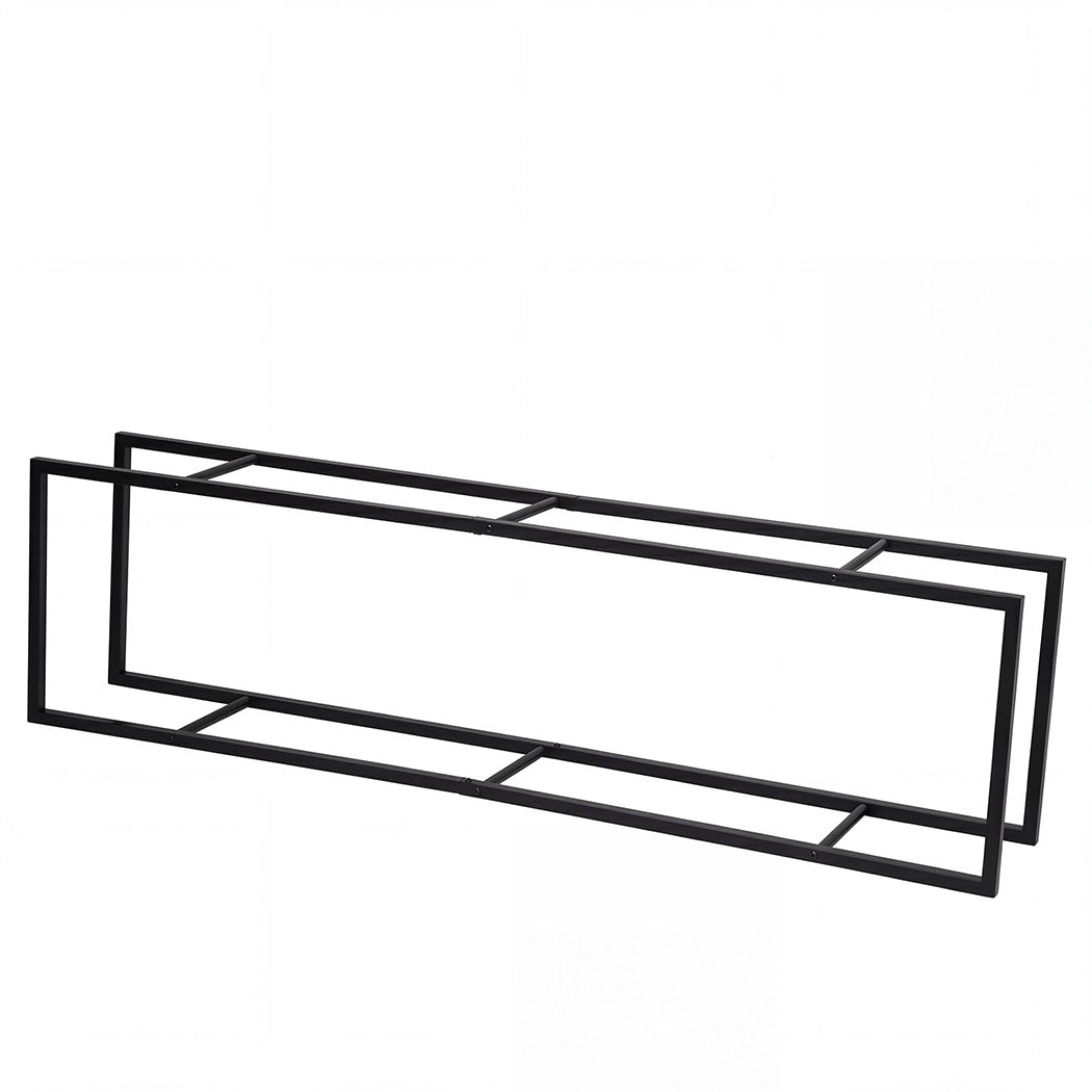 Steel Firewood Rack 150cm Log Holder | Simpledeals