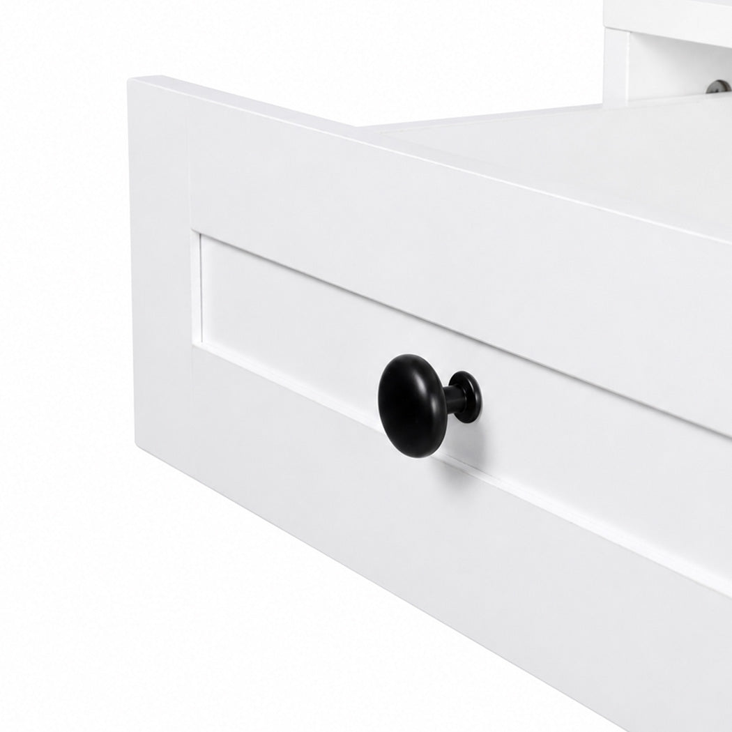 Dressing Table Vanity Desk With LED Mirror 110x40x133cm