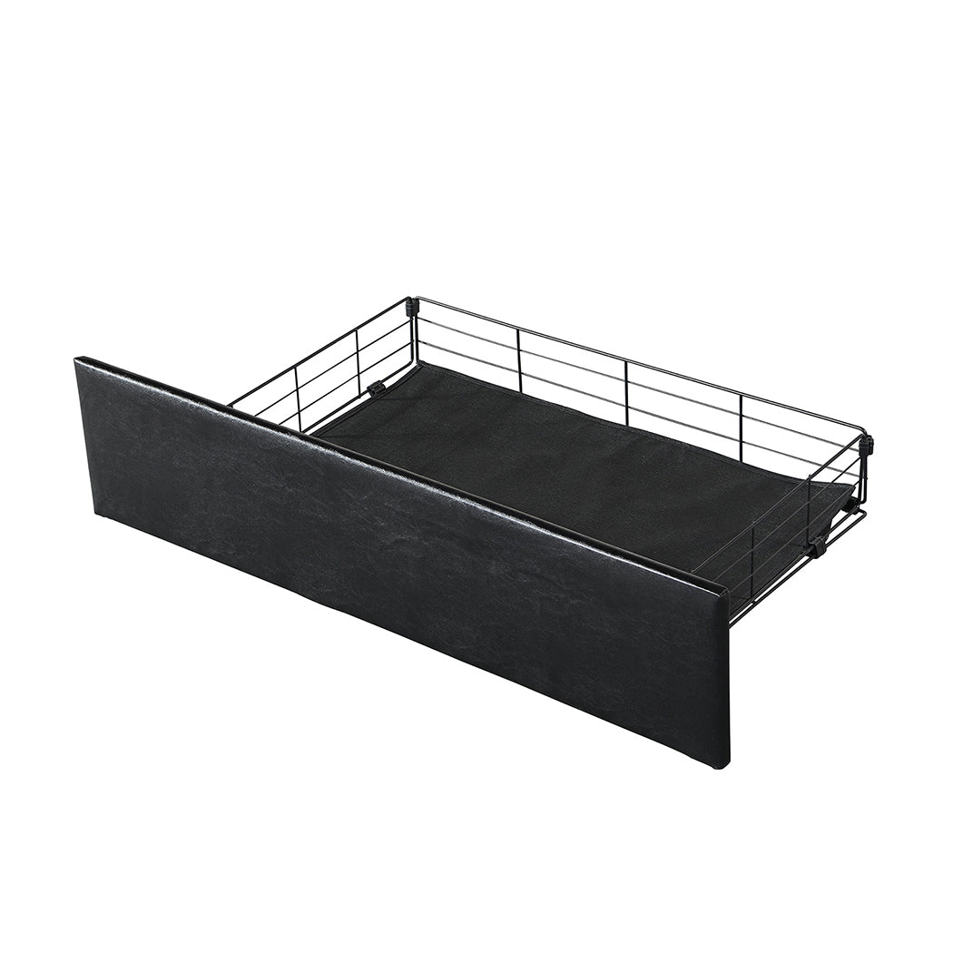 Double Bed Frame Storage Drawer 208x140x101cm