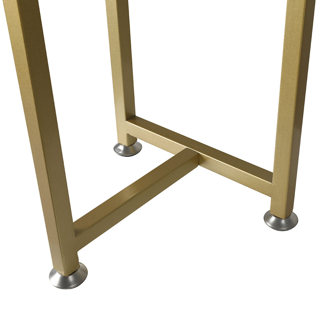 Plant Stand Outdoor Indoor Flower Gold Medium