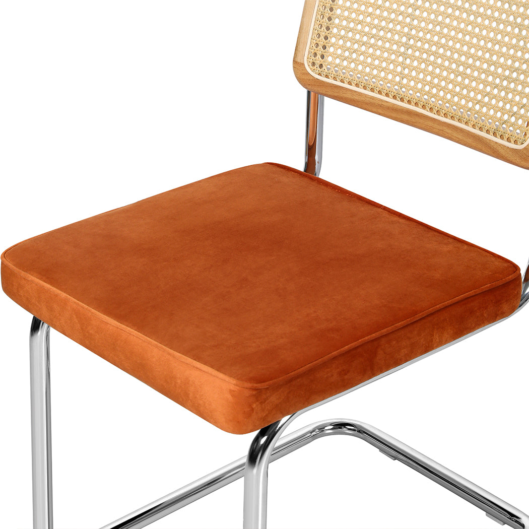 Minimalist 4xRattan Chair Dining Chairs  Adjustable Height Classic