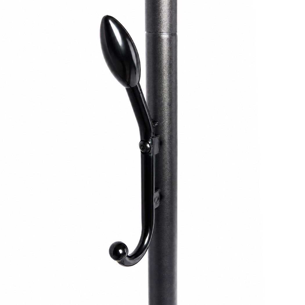 Heavy Duty Garment Rack Black Steel 118x54x145cm