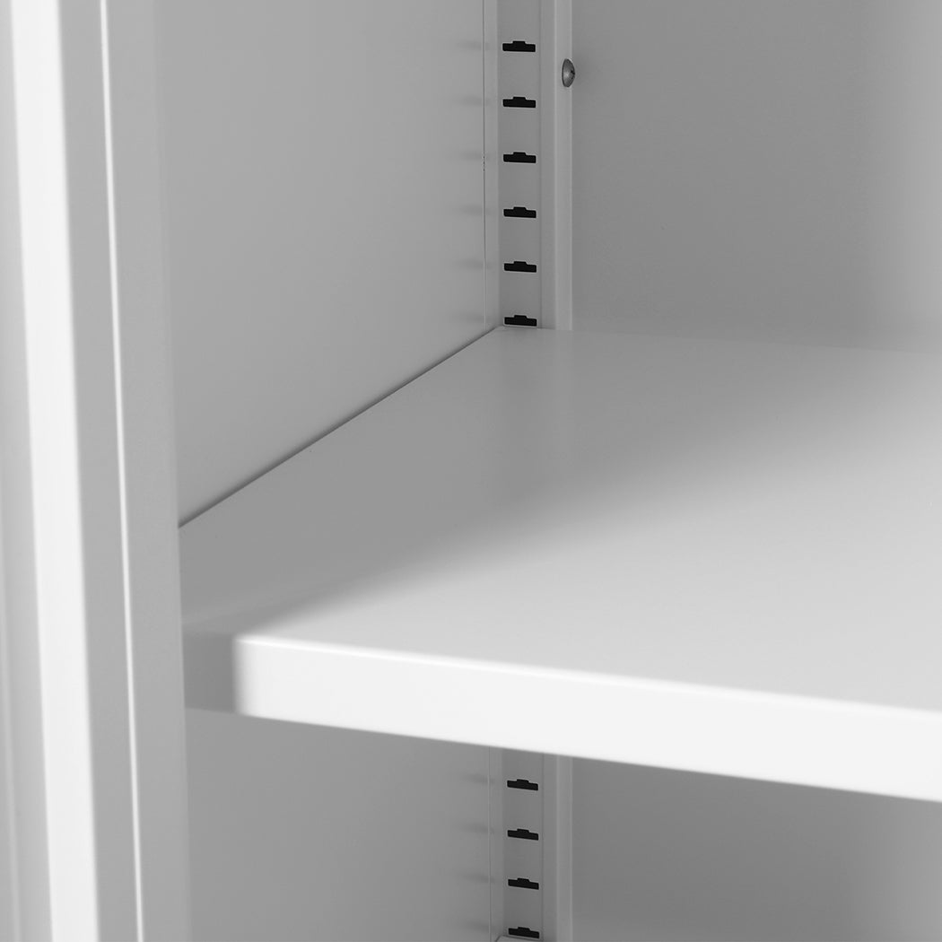 Storage Cabinet Steel Kitchen White