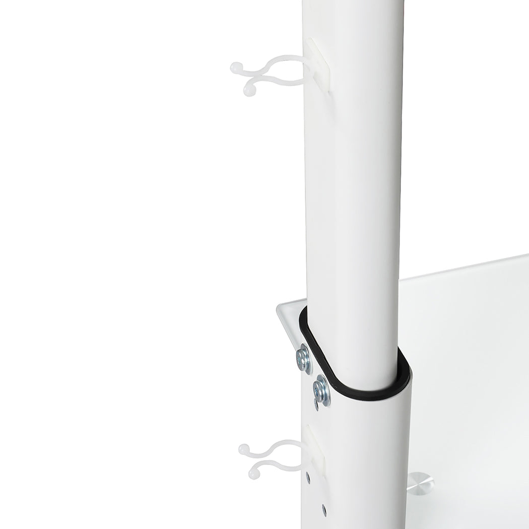 Tv Floor Stand Adjustable White 100x100cm