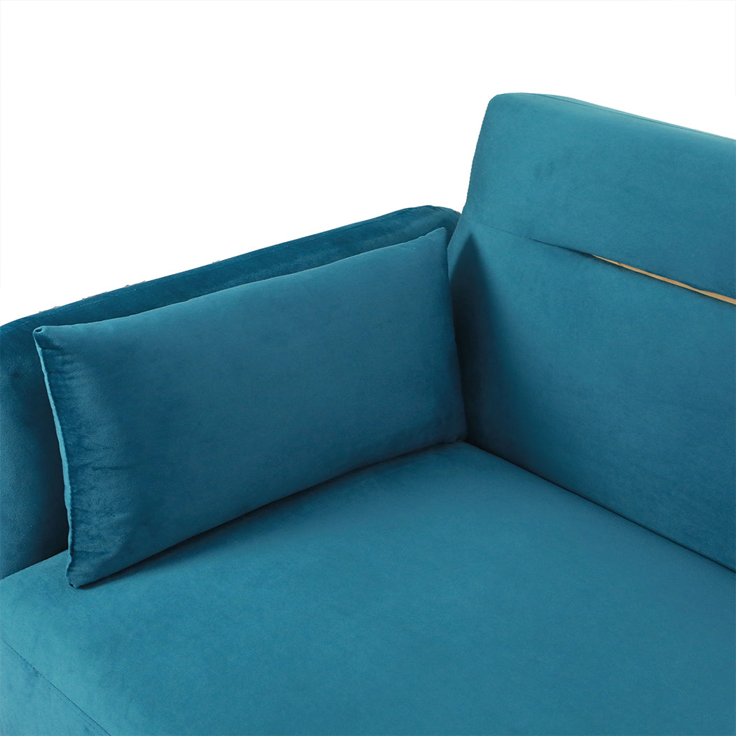 Versatile 3-Seater Sofa Bed Convertible Adjustable Height Classic