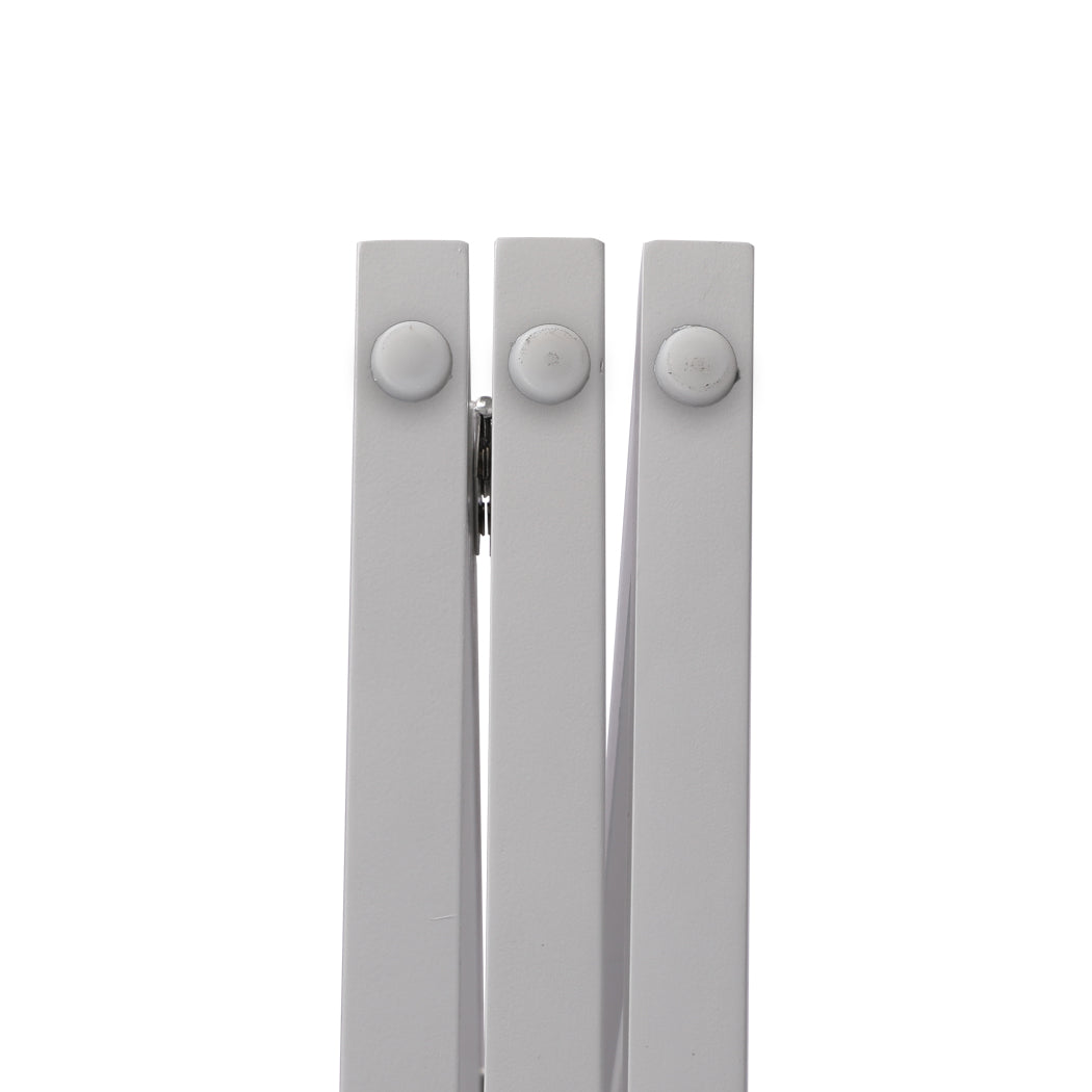 Wooden Pet Gate Dog Fence Foldable Barrier Door 3 Panel White/Grey