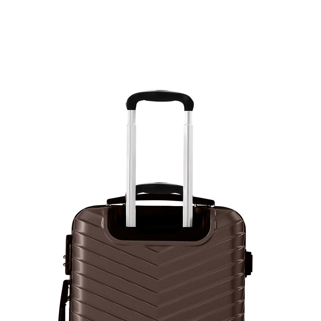 Slimbridge 20" Carry On Travel Luggage Coffee 20 inch 56x36x26cm, view 7