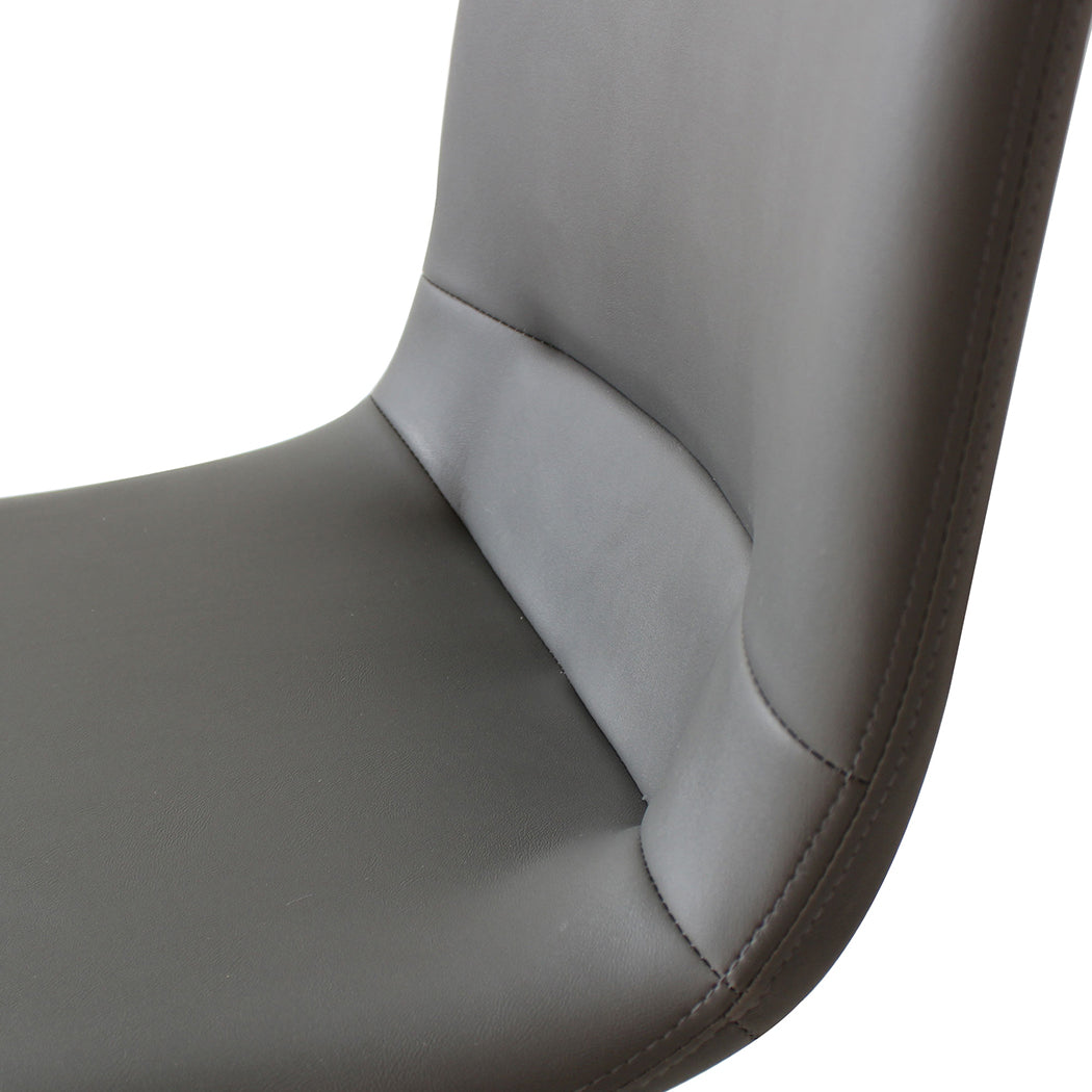 Grey Stackable Dining Chairs 46x49x83cm