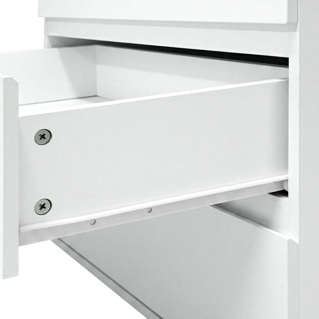 7 Drawer Tallboy Dresser White Storage Cabinet | Simpledeals