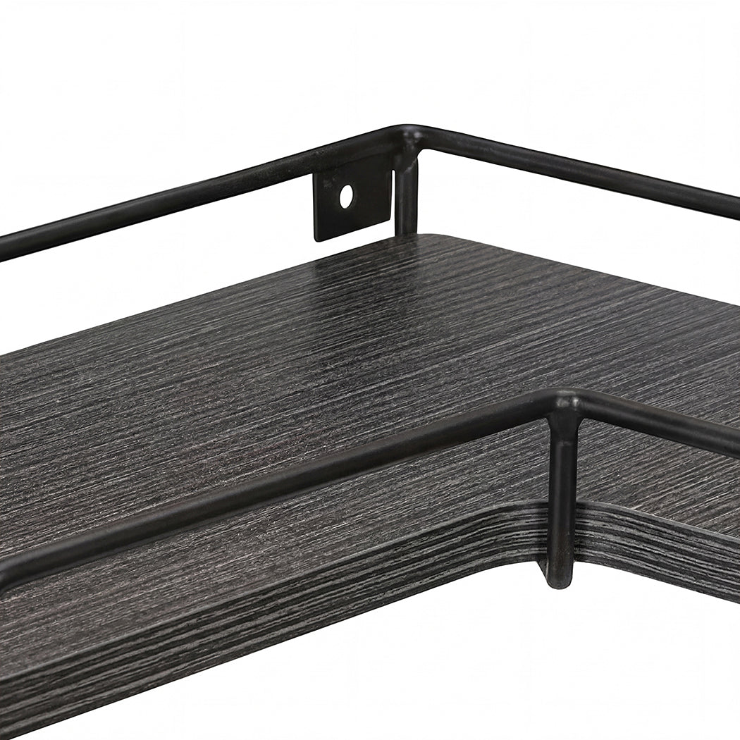 Floating Corner Wall Shelves Set of 2 | Simpledeals