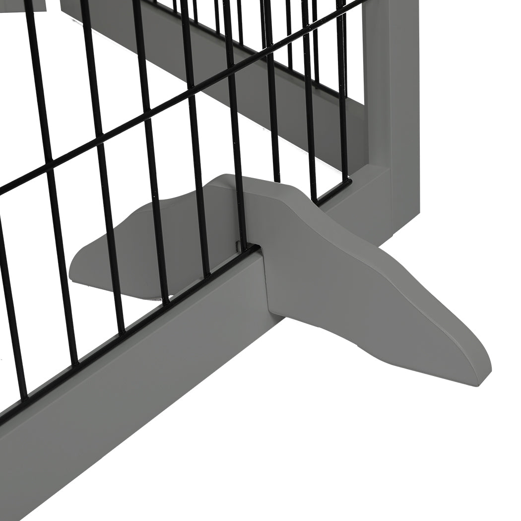 6 Panels Pet Dog Playpen Puppy Exercise Cage Enclosure Fence Indoor