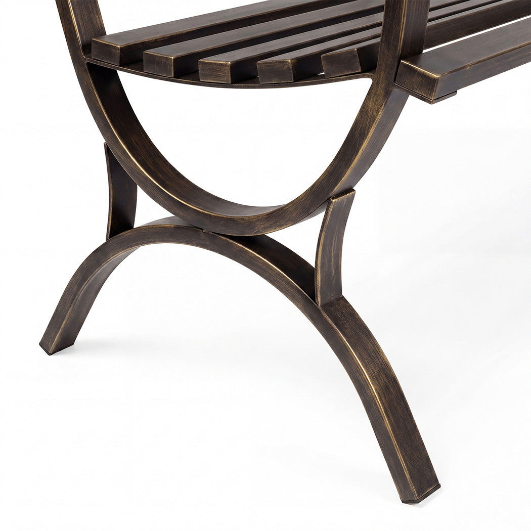 Cast Iron Garden Bench 3 Seat Antique Bronze | Simpledeals