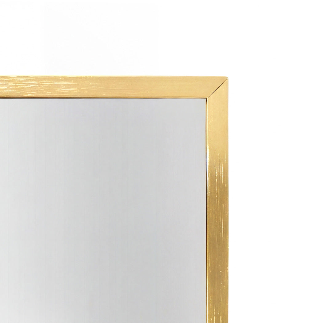 Full Length Mirror 165x60cm Gold Floor Standing | Simpledeals
