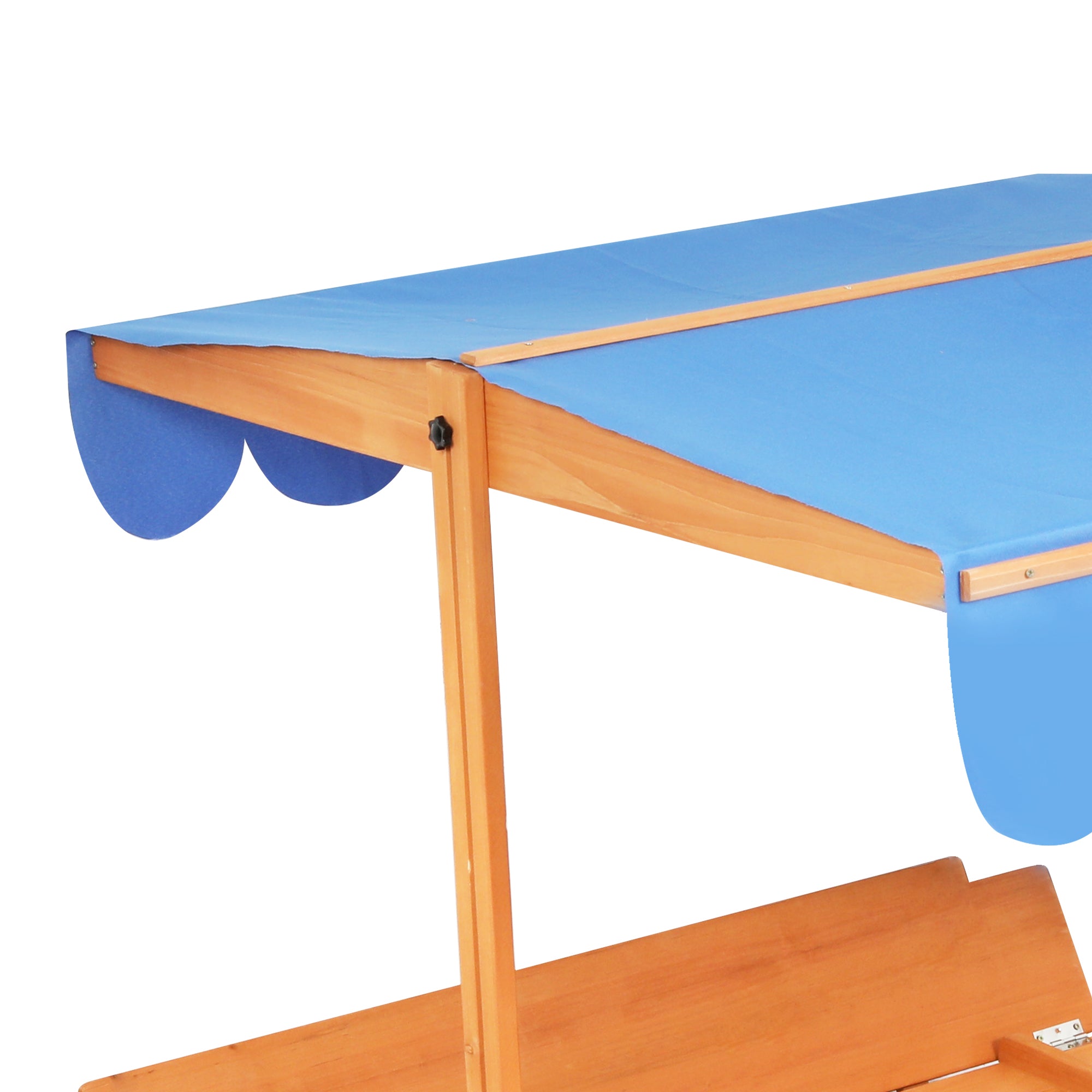 Wooden Sandbox Natural 112x112x112cm
