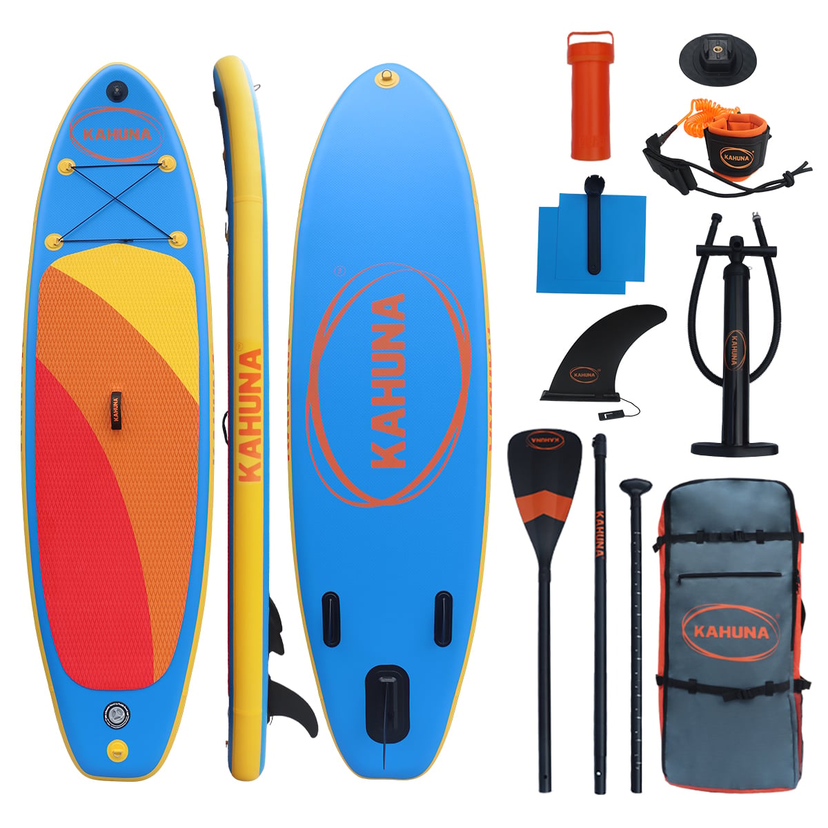 Inflatable Paddle Board Orange Package 305x80x15cm
