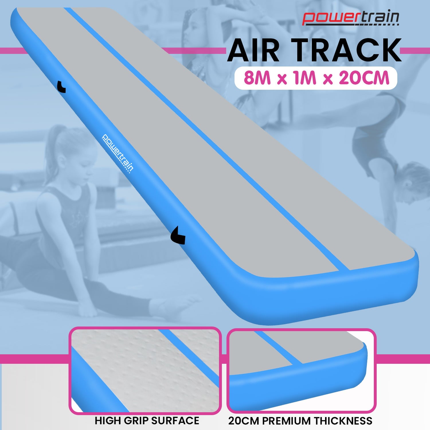 Inflatable Gym Mat 20cm Thick double