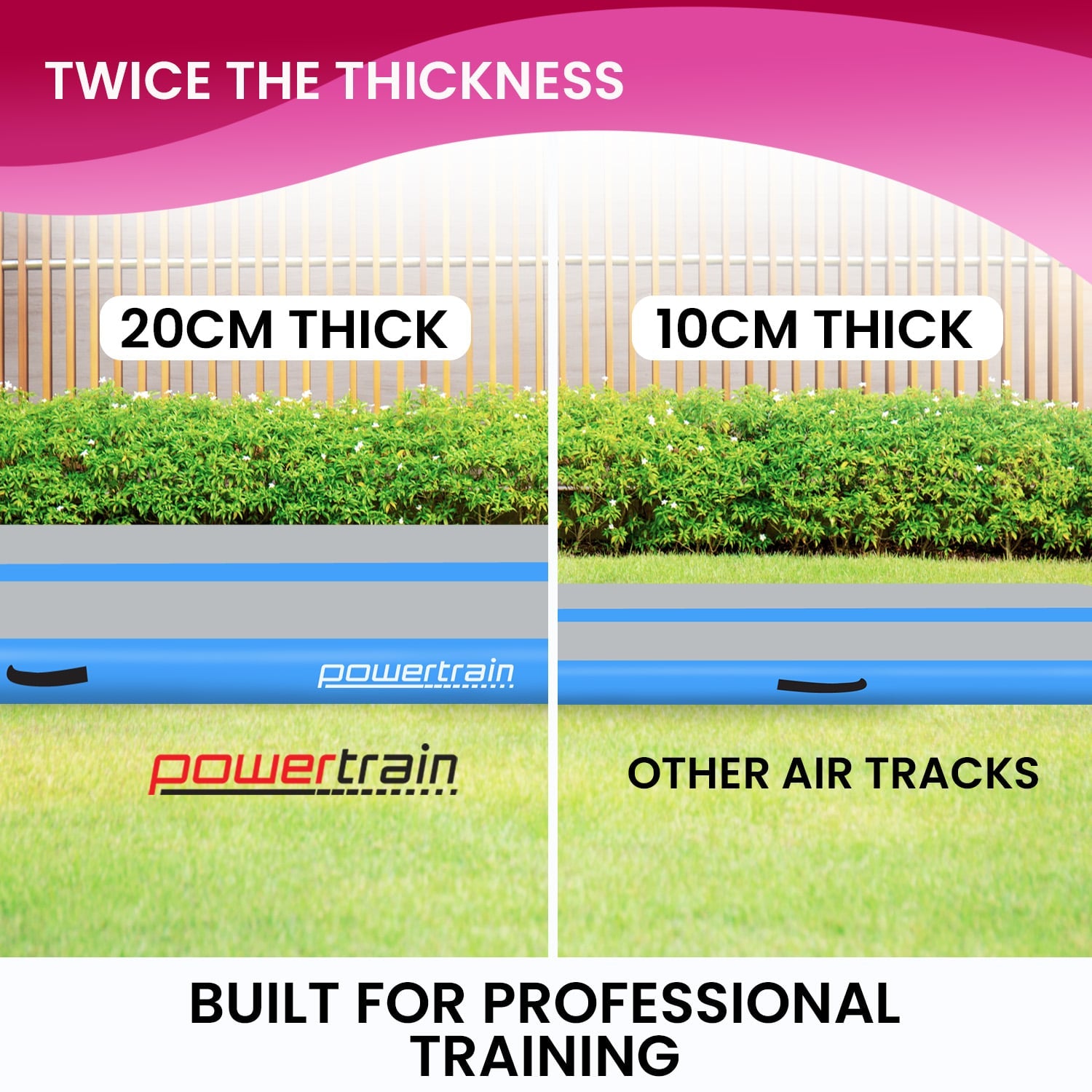 Inflatable Gym Mat 20cm Thick double